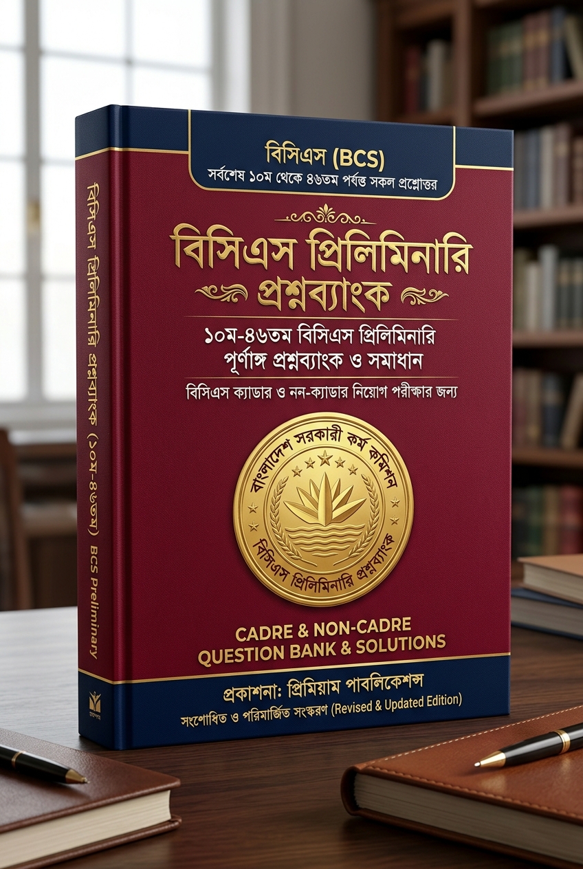 ১০ম থেকে ৪৬তম বিসিএস প্রিলিমিনারি পূর্ণাঙ্গ প্রশ্নব্যাংক ও ব্যাখ্যা